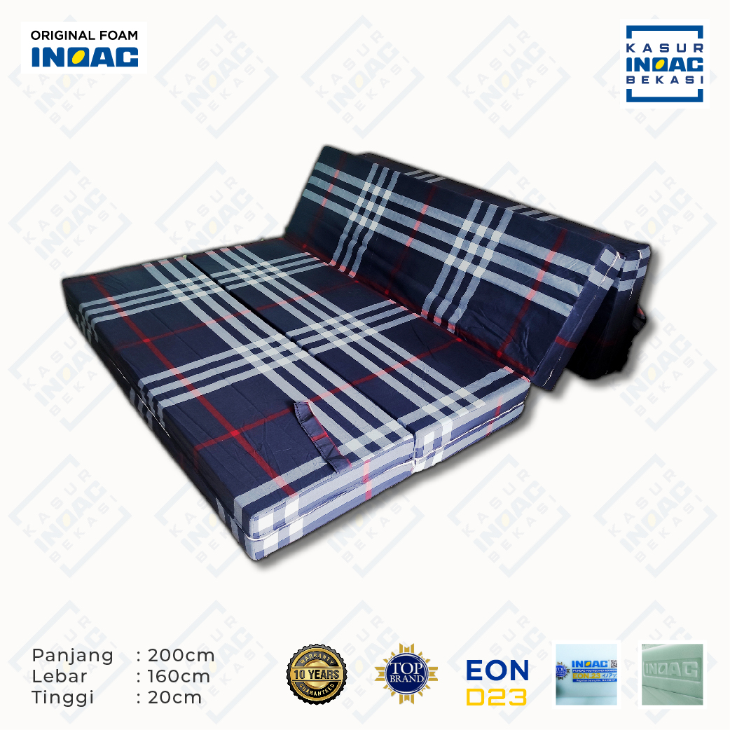 Kasur Lipat Inoac Bekasi No 2 160x200 EON D23 Density 23-03 INOAC kasur lipat no 2 tebal 20 ukuran 160x200x20 Eon d23